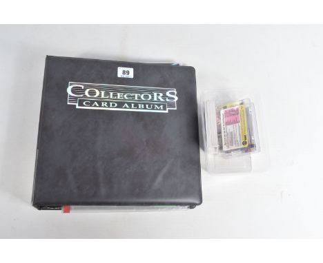 A COLLECTION OF STAR TREK TRADING CARDS, to include a binder with various Skybox cards, also includes projector slides, Ritte