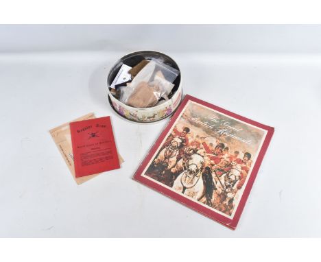 A BOXED WWII PAIR OF MEDALS WITH SERVICE BOOK, RATION BOOK AND LETTER etc, the boxed medals, letter and service book all rela