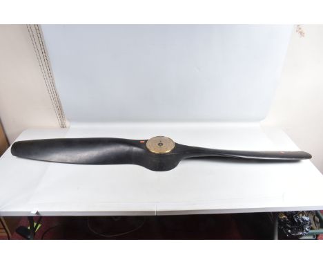 A POST WWII GIPSY MAJOR AEROPLANE PROPELLER, the markings are faint and it is fully stamped on the bottom section, the barome