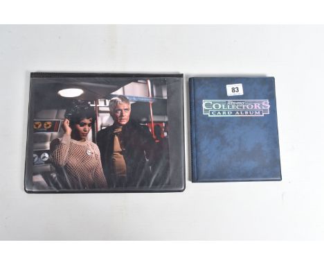 TWO COLLECTORS CARD ALBUMS, the first albums is a collection Anglo Confectionery  'UFO' cards two of which are signed by  Ed 