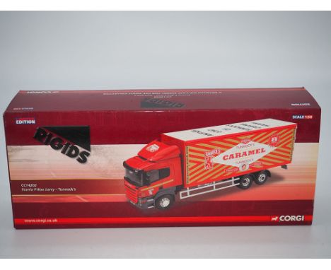 A Scania P box lorry Tunnocks caramel, Model CC14202, In excellent condition