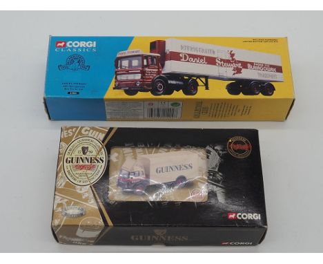 A Daniel Stewart AEC refrigerated box trailer set,
Model 21402,
In excellent condition,
&nbsp;
&nbsp;
A Guinness Bedford TK b
