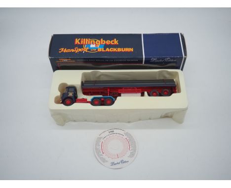 An Atkinson borderer flatbed trailer + pipes load Killingbeck Transport Blackburn, Model CC12508, In excellent condition