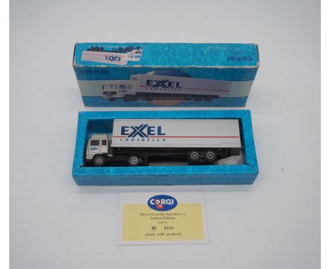 A Volvo container Excel lorry, Model 98305, Lorry is in excellent condition but the box is worn with age around the edges