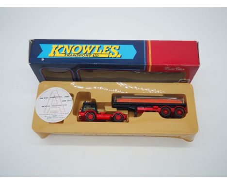 A Bedford KM platform trailer + brick load lorry - Knowles transport Ltd, Model CC11403, In excellent condition