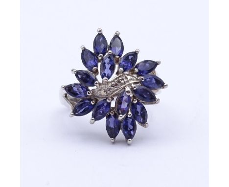 Amethyst Silber Ring 0.925, 5,9gr., RG 60