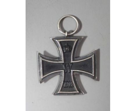 Eisernes Kreuz 2 Klasse, 1. WK, undeutl. Punze auf Ring. 