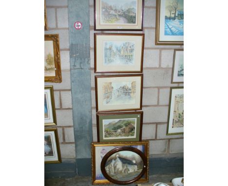 J Boyes " Early Spring Hartsop " limited edition print signed in pencil by the artist and a companion, K Sparrow Chester  str
