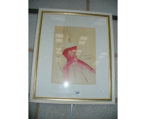 A Laura Ashley limited edition print " Red Dresses"