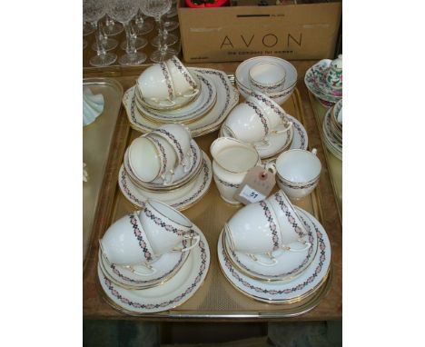 A Royal Albert Crown China 42 piece tea service.