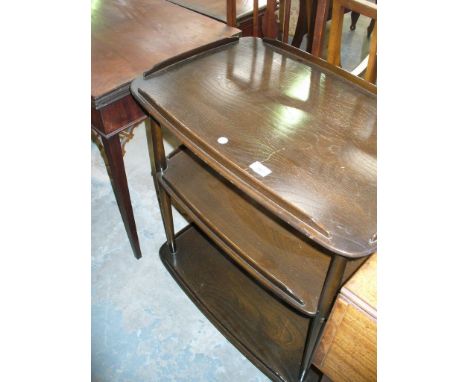 An Elm Ercol 3 tier tea trolley