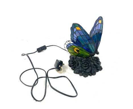 Tiffany style butterfly lamp, working order 