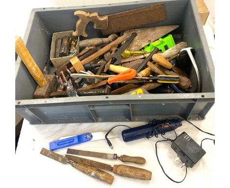 Large selection of tools to include bolts, hammers etc 
