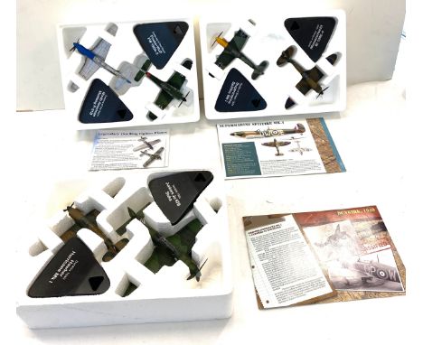 Model planes to include Atlas Editions WWII Supermarine Spitfire Mk1 &amp; Messerschmitt Bf 109E-4 Fighters, Atlas Editions D