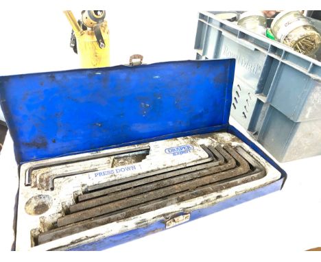 Selection of tools, screws etc 