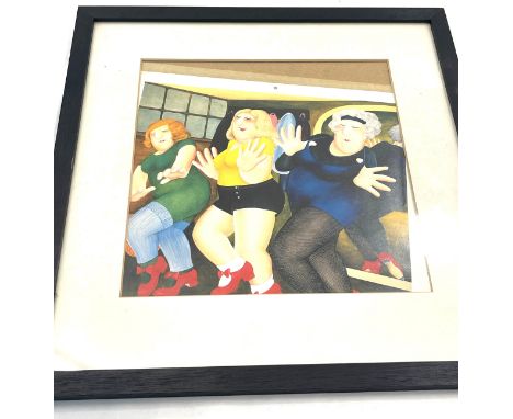 Three Ladies dancing print measures approx height 16 inches by 16 inches width