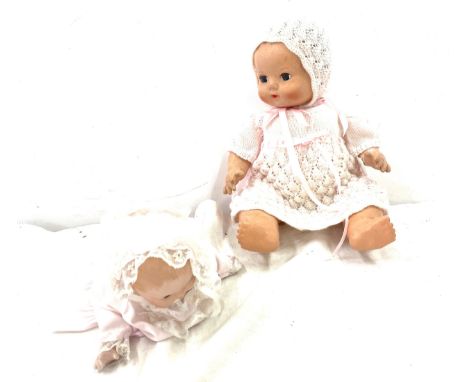 Vintage rosebud pot doll and a vintage pot doll 