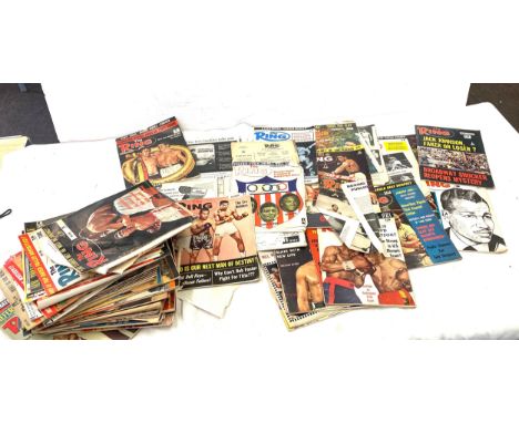 Large selection of vintage and later The Ring magazines 