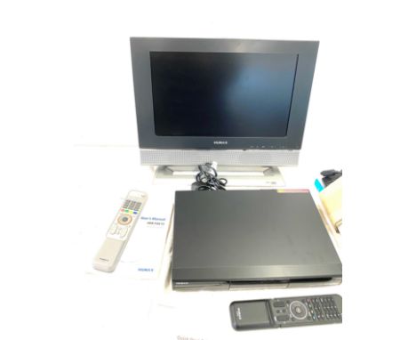 Humax 17 inch TV and a Humax Digital freeview recorder HDR fox T2,