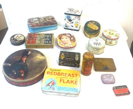 Collection of vintage tins 