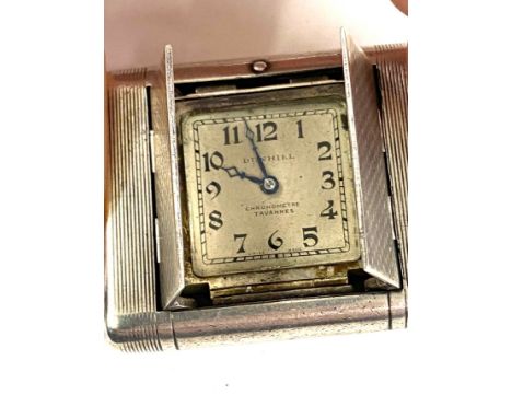 Antique Dunhill Tavannes chronometer purse watch in sterling silver case 
