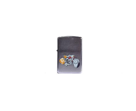 A Biker Joe with Cigarette Pack Prototype Zippo Lighter, from the Camel Cash programme, eight-colour design to front of brush