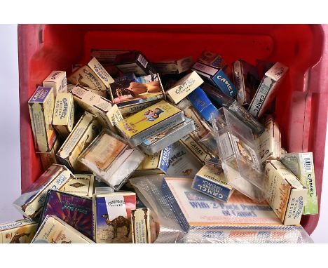 A collection of Camel Cigarette packets, full and used, comprising Camel Lights Joe's Place pack, Camel Filters Genuine Ritua