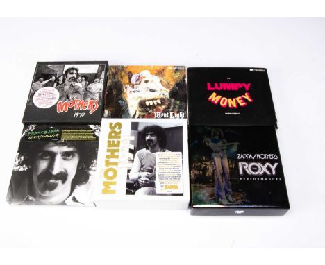 Frank Zappa Box Sets, six Box Sets on Zappa Records comprising Waka/Wazoo, The Roxy Performances, The Mothers 1970, The Mothe