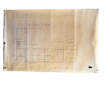 James Bond Set Layouts / Production Schedules, approximately fourteen production layouts for various Bond films including The