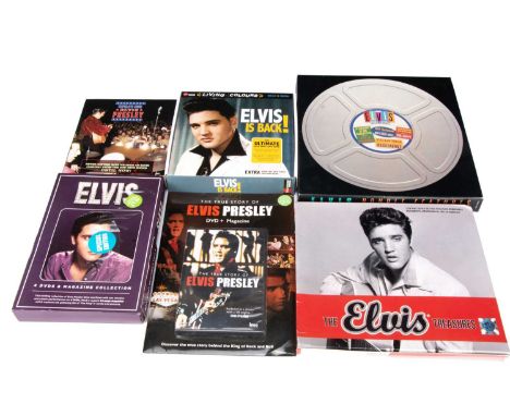 Elvis Presley DVD and CD Box Sets, ten Box Sets comprising Tupelo's Own (DVD + Book), Elvis Is Back (DVD, 7", Book plus), Dou