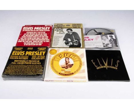 Elvis Presley Box Sets, six 7" Box Sets comprising Sun Singles, 15 Golden Records (Sealed), 20 Golden Hits, The 5 Singles, Go