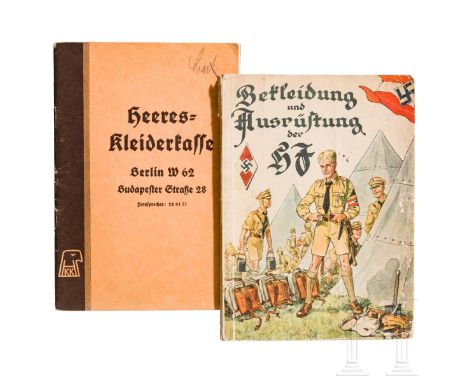   Buch zu Bekleidung und Ausrüstung der HJ 1934 und Preisliste der Heeres-Kleiderkasse 1939  Ein Buch zu Bekleidung und Ausrü