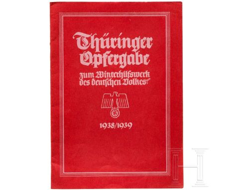   Vignettenalbum, 48 Stück, Thüringer Opfergabe  Vignettenalbum, 48 Stück, Thüringer Opfergabe, R, Zum Winterhilfswerk des De