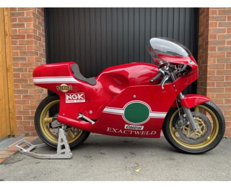 Originally owned by sponsors Maidstone Caravan Hire and raced nationally in the eighties.Machine completely restored to racin