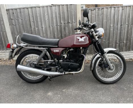Rare, Harris-built Matchless G80 Rotax.Les Harris built frames badged as Matchless for a limited period in 1988/89497cc, Rota