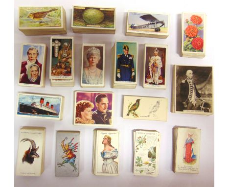 CIGARETTE CARDS - EIGHTEEN SETS  comprising Carreras, 'Famous Naval Men', 1929 (24/24); Lambert &amp; Butler, 'Interesting Cu