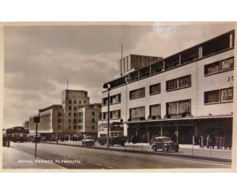 POSTCARDS - ASSORTED  Approximately 195 cards, including real photographic views of Royal Parade, Plymouth; Dunraven Bay, Sou