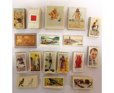 CIGARETTE CARDS - SEVENTEEN SETS  comprising United Services Mfg Co. Ltd, 'Ancient Warriors', 1938 (50/50); United Services M