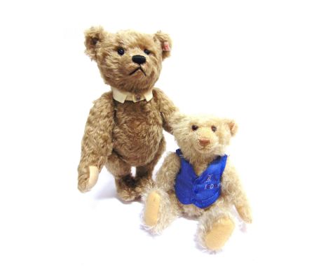 TWO STEIFF COLLECTOR'S TEDDY BEARS  comprising 'Kristall Bear', pale fawn, limited edition of 1500, 32cm high, unboxed; and a