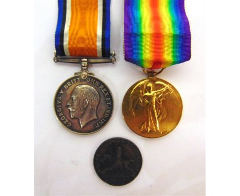 A GREAT WAR PAIR OF MEDALS TO CORPORAL G. TRINKLE, DORSETSHIRE REGIMENT  comprising the British War Medal 1914-20 and Victory