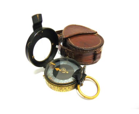 A GREAT WAR BRITISH PRISMATIC MARCHING COMPASS  by Cruchon &amp; Emons, London, of Verner's pattern, serial number 48576, dat