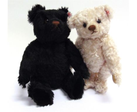 TWO STEIFF COLLECTOR'S TEDDY BEARS  comprising 'Joshua', black, limited edition 1539/5000, with certificate of authenticity, 