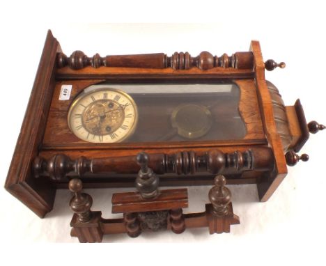 A Victorian Mahogany wall clock