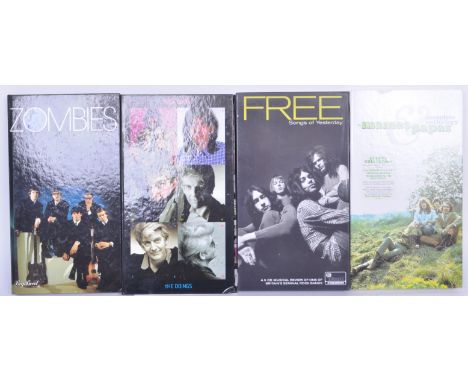 A collection of CD / compact disc box sets featuring bands from the 1960s to the present day. Collection comprising of Del Am