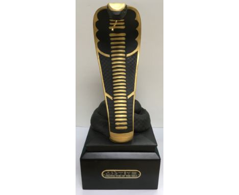 A Franklin Mint 'Protector of the Nile' model of a snake on a plinth.Approximately 38cm high
