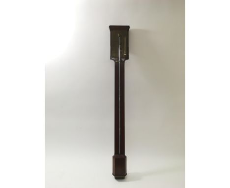 A Victorian stick barometer, possibly Russian makers, approx 99cm.