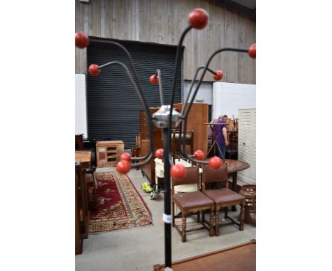 A vintage mid century atomic styled hat and coat stand