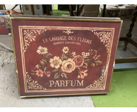 A KIMBERLY POLOSON "PARFUM" PRINT ON BOARD 
