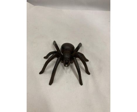 A CAST METAL MODEL OF A SPIDER 