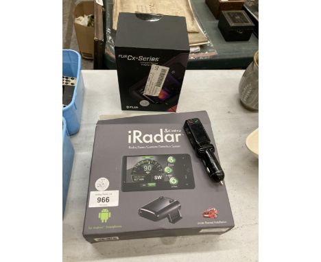 TWO BOXED ITEMS TO INCLUDE A COBRA I RADAR PROTECTION SYSTEM AND A FLIR CX SYSTEM THERMAL IMAGING CAMERA 
